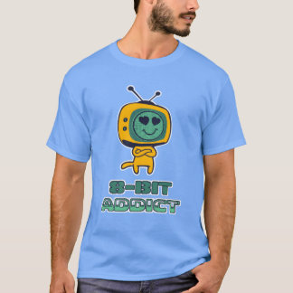 T-shirt 8 Bit Addict Retro Joueurs de jeu drôle