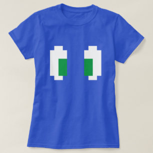 T-shirt 8 Bits Pixel Manga Yeux verts