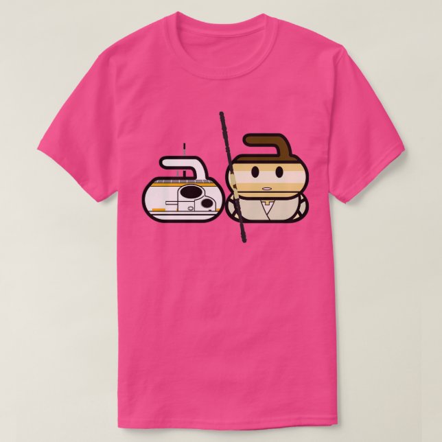 T-shirt 8 Cachet Cachet Les Rockers De Curling (Design devant)
