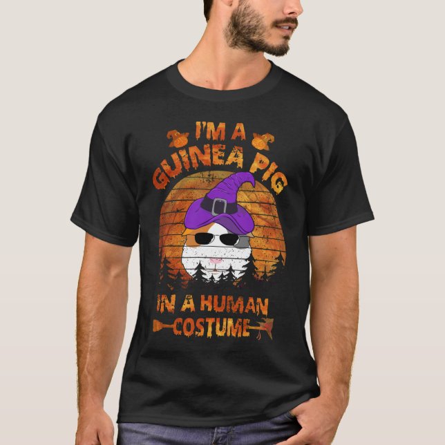 T-shirt 8 costumes d'Halloween pour cochons d'Inde (Devant)