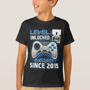 T-shirt 8 Déverrouillé Awesome 2015 jeu vidéo 8e anniversa