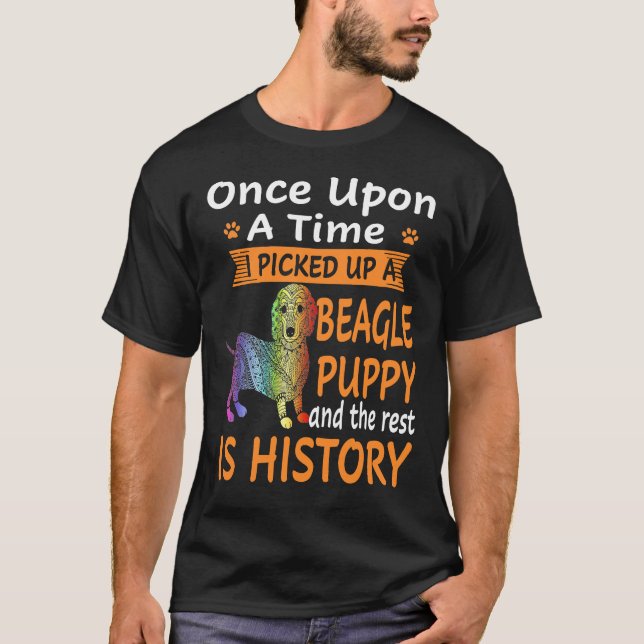 T-shirt 8 Il était une fois - chiot Beagle (Devant)