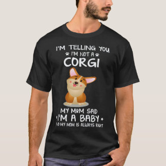 T-shirt 8 Je vous dis que je ne suis pas un Corgi