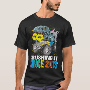 T-shirt 8 Le broyer depuis 2013 Monster Truck Dinosaur 8t