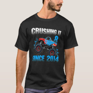 T-shirt 8 Le broyer depuis 2014 Monster Truck 8th Birthda