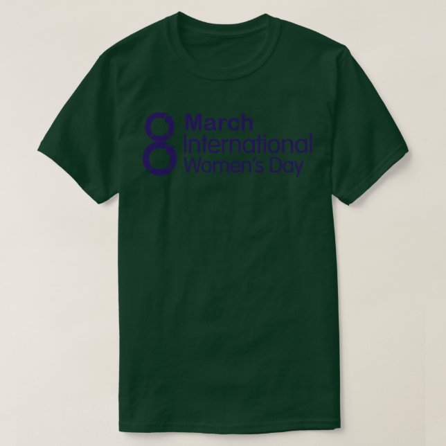 T-shirt 8 mars Journée internationale des femmes (Design devant)