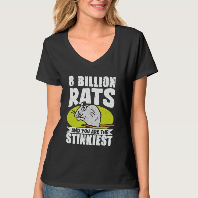 T-shirt 8 Milliards De Rats Et Vous Êtes Le Plus Aimant (Devant)