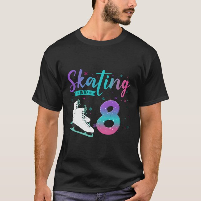 T-shirt 8 Patinage Sur Glace En 8E (Devant)
