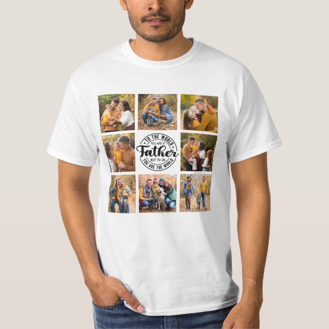 T-shirt 8 Photo Collage Toutes les occasions Le meilleur p (Devant)