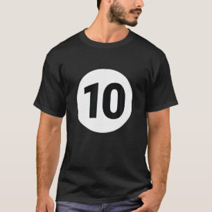 T-shirt 8 Pool Ball 10 Billiards Costume Halloween Groupe 