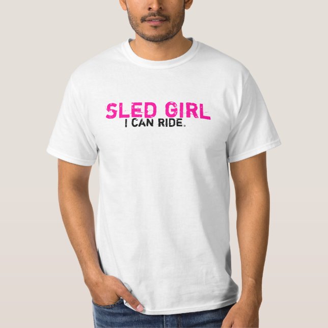 T-shirt 8 raisons : FILLE DE TRAÎNEAU (Devant)