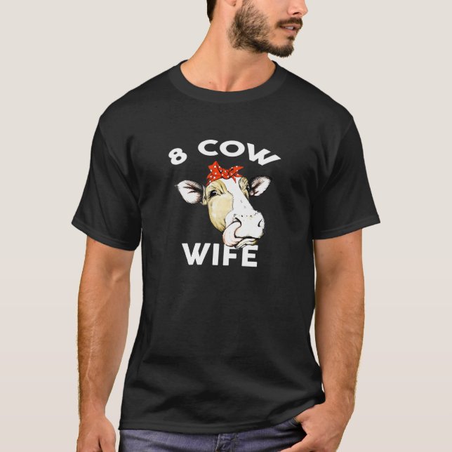 T-shirt 8 Vache Femme Mormon Lds Idée V4 (Devant)