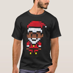 T-shirt 8BIT PIXÉLATED Père Noël Piel Mème de Noël 