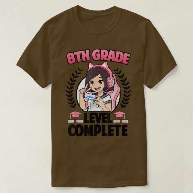 T-shirt 8e année Graduation complète 2022 Anime Gam (Design devant)