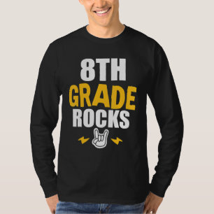 T-shirt 8e année Rocks Retour à l'école 8e année Teache