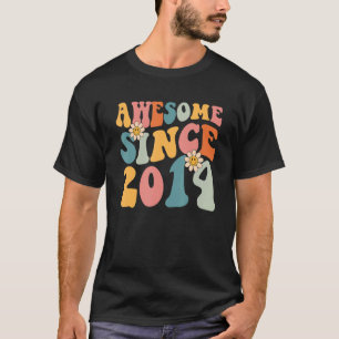 T-shirt 8e anniversaire Awesome depuis 2014 8 ans Garçon G