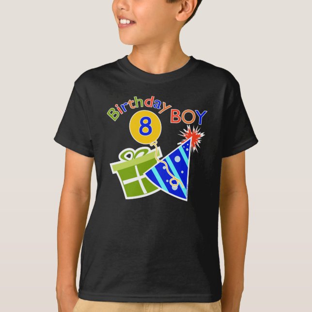 T-shirt 8e anniversaire - Birthday Boy (Devant)