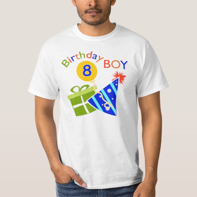 T-shirt 8e anniversaire - Birthday Boy (Devant)