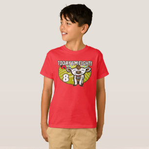 T-shirt 8e anniversaire de l'enfant Aujourd'hui je suis un