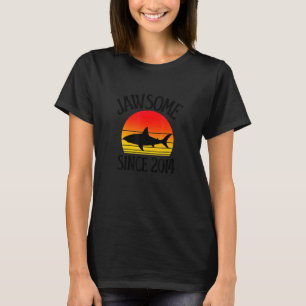 T-shirt 8e anniversaire Jawsome depuis 2014 Requin de 8 an