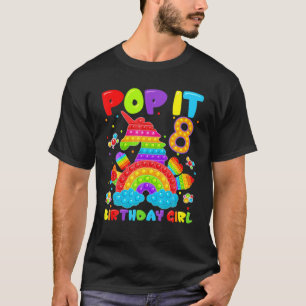 T-shirt 8E Anniversaire Jouet Fidget Pop It Anniversaire F