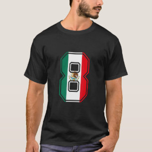 T-shirt 8e anniversaire Mexicaine 8 ans Vieux Numéro 8 Mex