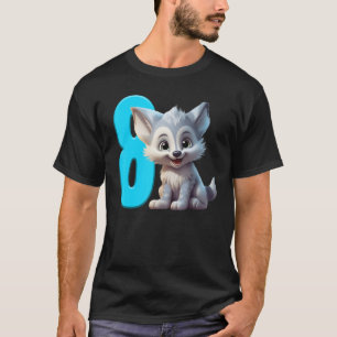 T-shirt 8e anniversaire Wolf Shirt Birthday Boy Party Wolf