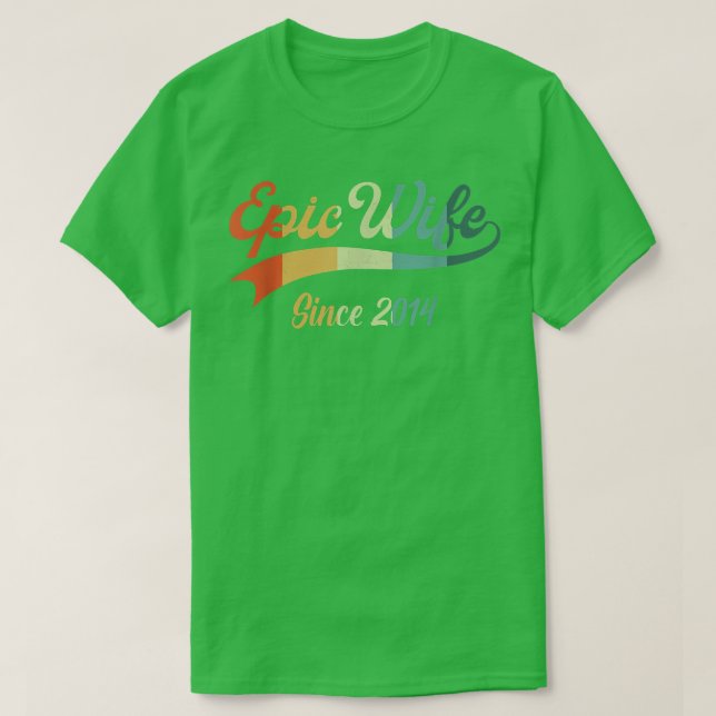 T-shirt 8e cadeau anniversaire Mariage pour son Épopée fem (Design devant)