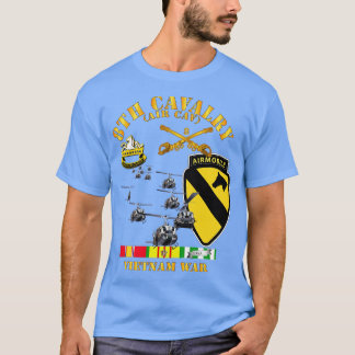 T-shirt 8e division Cavalry Air Cav 1re division Cav avec