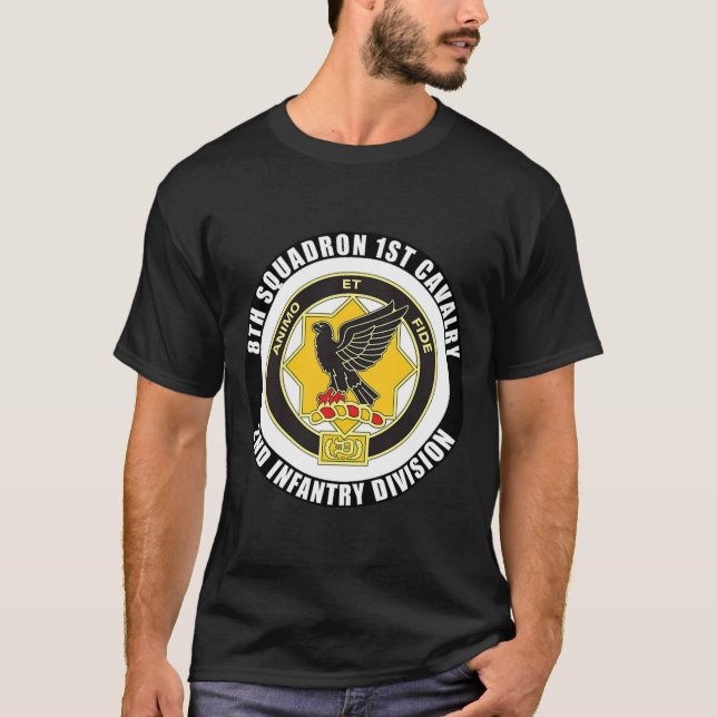 T-shirt 8e escadron 1re cavalerie 2e division d'infanterie (Devant)