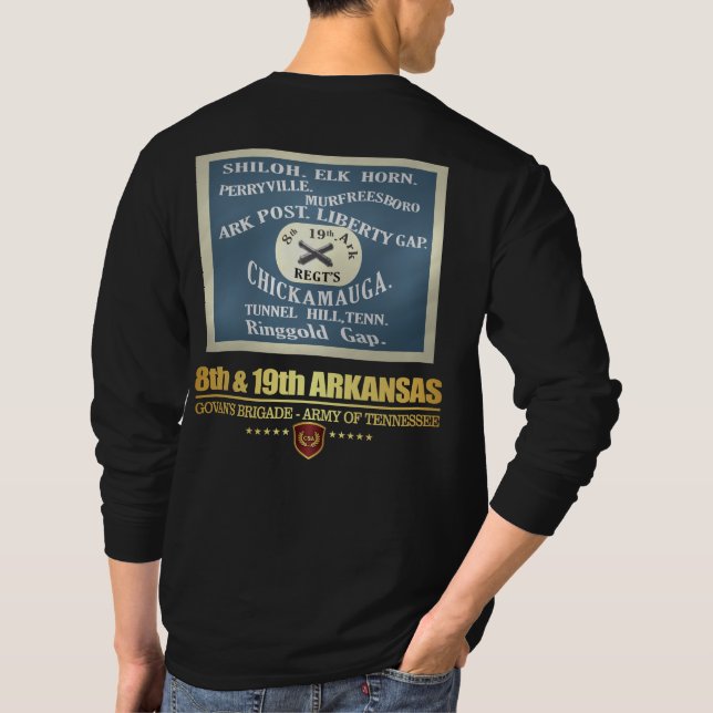 T-shirt 8e et 19e Arkansas (F10) (Dos)