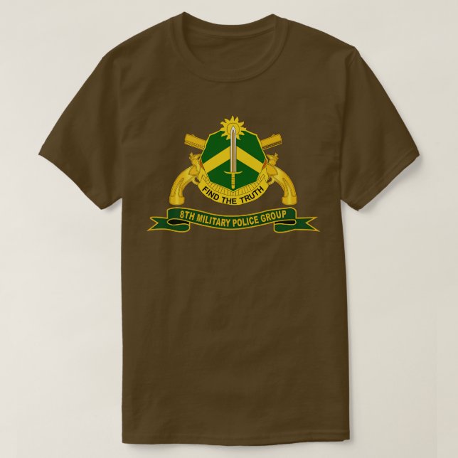 T-shirt 8e Groupe de la police militaire avec la branche d (Design devant)