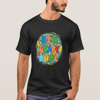 T-shirt 8ème élève de huitième année Retour à l'école Élèv