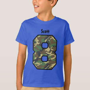 T-shirt 8ème Nom fait sur commande de huit ans V02 de Cam