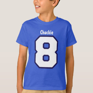 T-shirt 8ème Nom fait sur commande V07J de grand nombre d