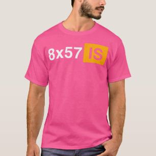 T-shirt 8X57 Est Historique Ordnance Rifle Chasse Ammo