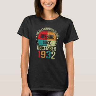 T-shirt 90 Année stupéfiante depuis décembre 1932 90ème B 