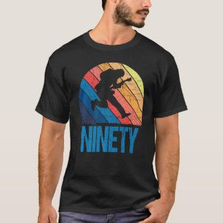 T-shirt 90 Ans 90e Anniversaire Homme Guitare Joueur Guita