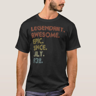 T-shirt 90 ans Awesome depuis juillet 1932 90e anniversair