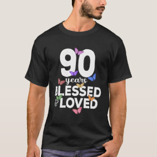 T-shirt 90 Ans Béni Et Aimé Papillon 90E