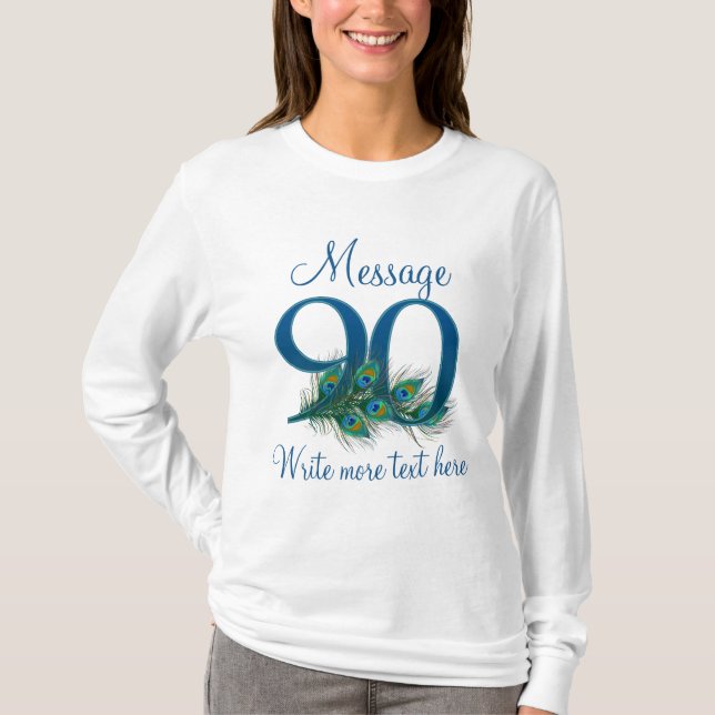 T-shirt 90 ans de classe 90 personnalisés (Devant)