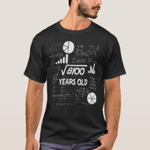 T-shirt 90 Ans Enseignant en mathématiques Anniversaires 9