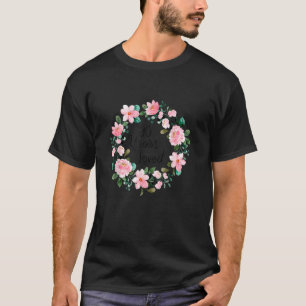T-shirt 90 ans Mère aimée Femmes 90 ans Floral Bi