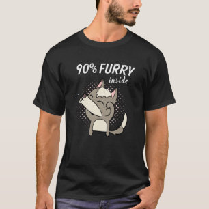 T-shirt 90% Furry Fursona Fandom Furries