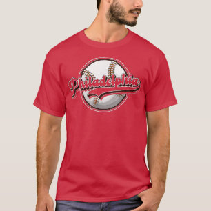 T-shirt 90 Philly Cityscape Baseball Philadelphia Skyline