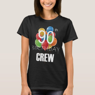 T-shirt 90e anniversaire de l'équipage 90 Party Crew Group