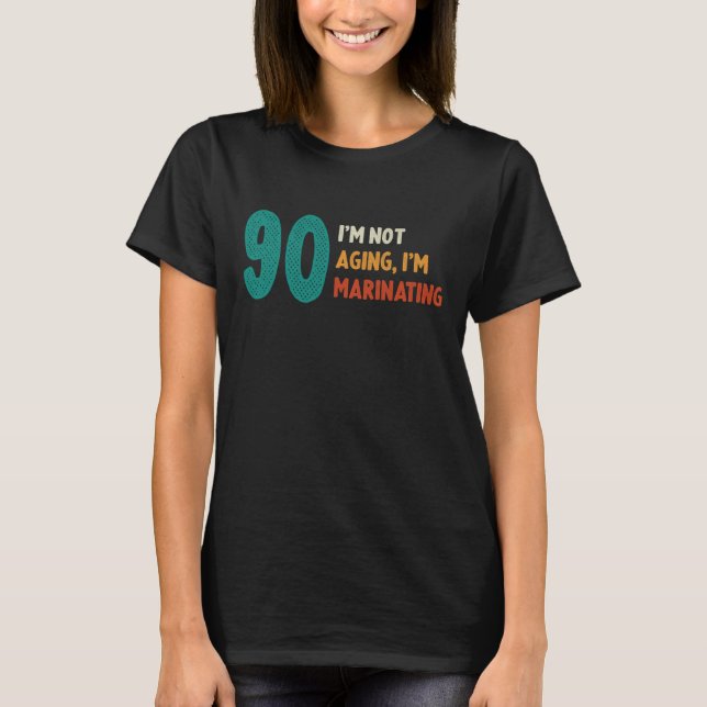 T-shirt 90e anniversaire pas âgé Mariner 90 ans Bd (Devant)