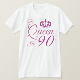 T-shirt 90e anniversaire Reine