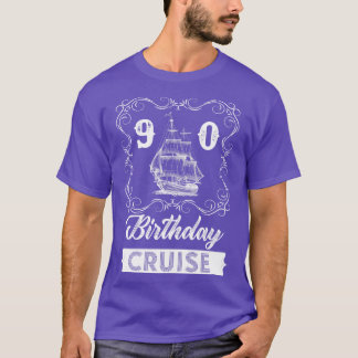 T-shirt 90e croisière d'anniversaire vintage