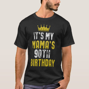 T-shirt 90ème Anniversaire de la Couronne Jaune pour maman
